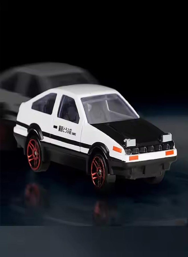 BLAGO Mini Car Model Drifting AE86 Car Model with Self Adhesive Base, 2.95inches Alloy AE86 Car Model Initial D Car Dashboard Decor Car Charm Desk Decor Room Decor Birthday Gift - Image 2